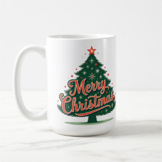 Merry Christmas Xmas tree warm wishes Coffee Mug