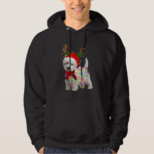 Merry Christmas Xmas Westie Dog Reindeer Cosplay F Hoodie