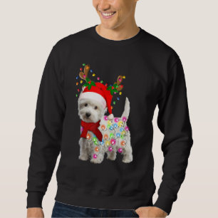 Merry Christmas Xmas Westie Dog Reindeer Cosplay F Sweatshirt