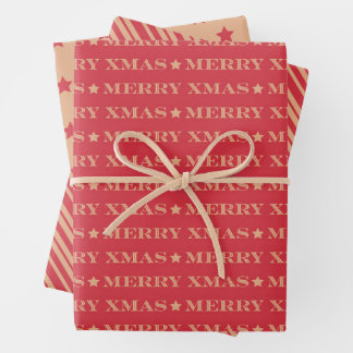 Merry Christmas (XMas) Wrapping Paper Sheet