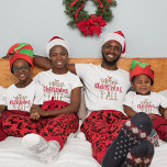 Merry Christmas y’all Fun Red Gold Typography T-Shirt<br><div class="desc">Merry Christmas y’all Fun Red Gold Typography.</div>