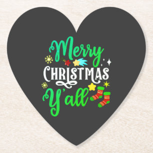 Merry Christmas Y'all-85918 Paper Coaster