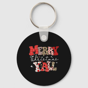 Merry Christmas Yall Christmas Xmas Men Women Kids Keychain