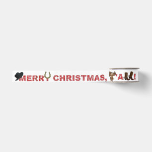 Merry Christmas, Ya'll - Cowboy Grosgrain Ribbon
