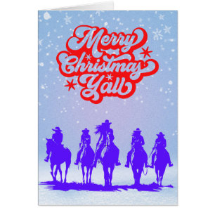 Merry Christmas Y'all! Cowgirls Horses