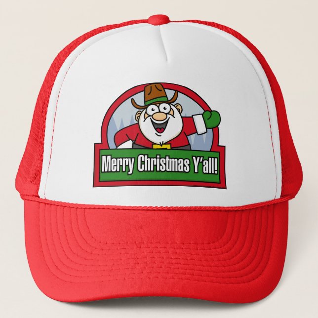 Merry Christmas Y'all Hat (Front)