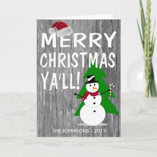 Merry Christmas Ya'll Nashville Greeting Card