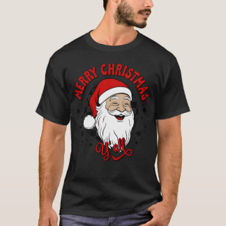 Merry christmas yall Santa Claus Christmas girl T-Shirt