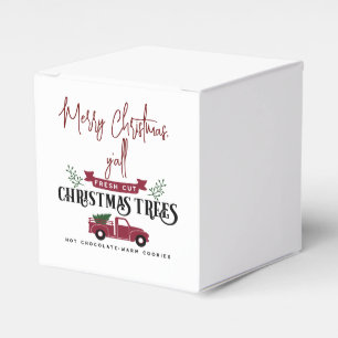 Merry Christmas Y'all with Truck   Favor Box