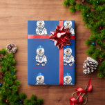 Merry Christmas Yo, Rapper Snowman Wrapping Paper<br><div class="desc">A drawing of a cartoon holiday snowman wearing hip hop bling with the words "Merry Christmas Yo,  Rapper Snowman".</div>