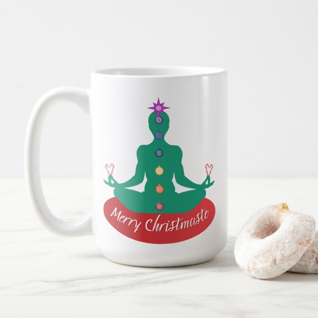 Merry Christmaste Coffee Mug (With Donut)