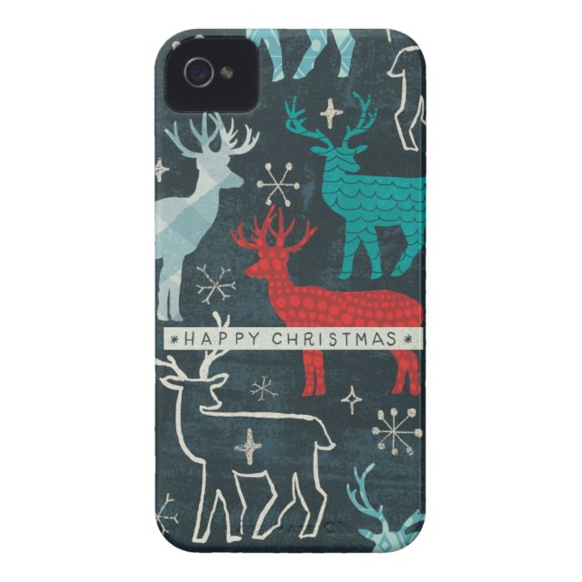 Merry Christmastime Reindeer Case-Mate iPhone Case (Back)