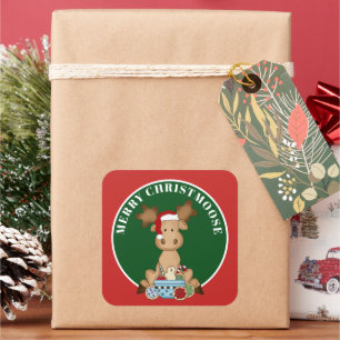 Merry Christmoose add message moose sticker