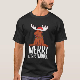 Merry Christmoose Alaska Moose Lover Gift Costume  T-Shirt