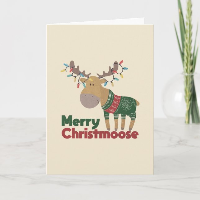 Merry Christmoose Card (Front)