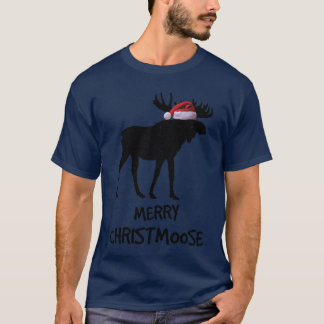 Merry Christmoose Funny Merry Christmas for Moose T-Shirt