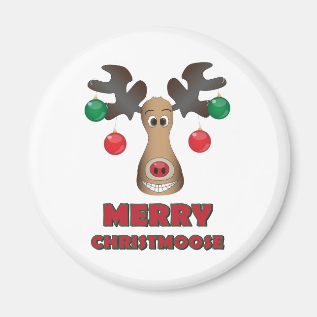 Merry Christmoose! Magnet (Front)