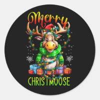Merry Christmoose Merry Christmas Moose Xmas Tree 