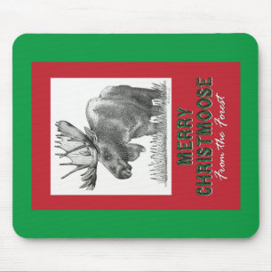 Merry Christmoose Mouse Pad