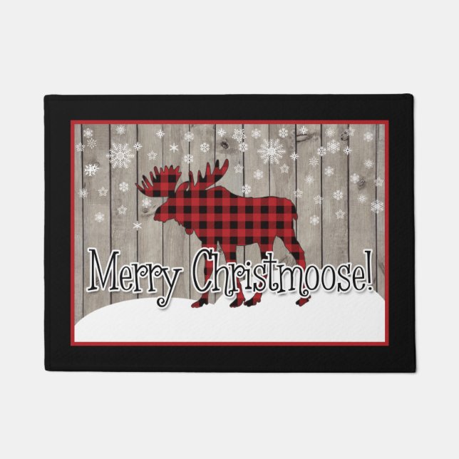 Merry Christmoose - Small Doormat (Front)
