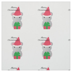 Merry Christmouse Cute Christmas Mouse Fabric