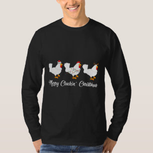 Merry Cluckin Christmas Chicken Xmas Pyjamas Costu T-Shirt