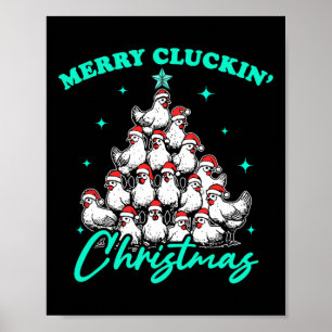 Merry Cluckin' Christmas Poster