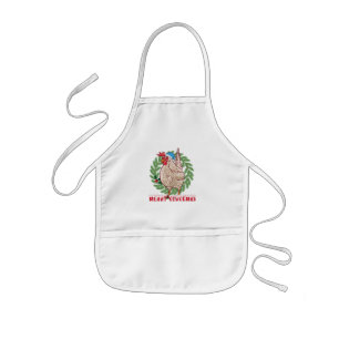 Merry Cluckmas - Christmas Chicken Kids Apron