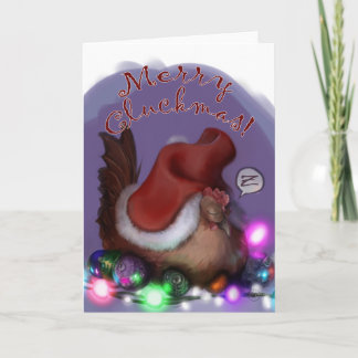Merry Cluckmas! Holiday Card