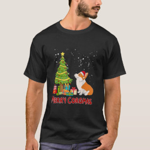 Merry Corgmas Corgi Christmas Dog Mom Xmas Women M T-Shirt