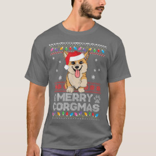 Merry Corgmas Santa Corgi Corgi Ugly Christmas T-Shirt