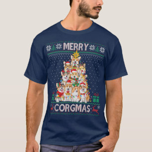 Merry Corgmas Ugly Sweater Funny Corgi Christmas T