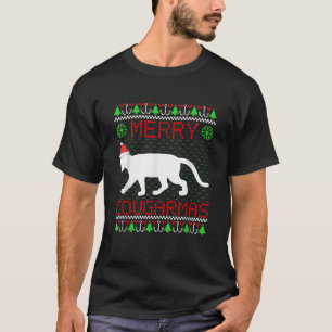 Merry Cougarmas funny Christmas for Cougar Lovers T-Shirt