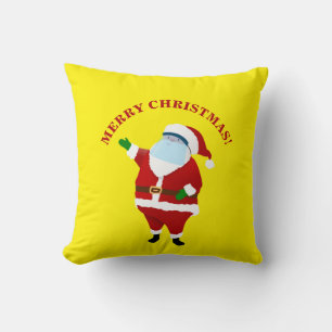 Merry Covid Christmas Throw Pillow