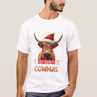 Merry Cowmas Cute Christmas Santa Calf Xmas