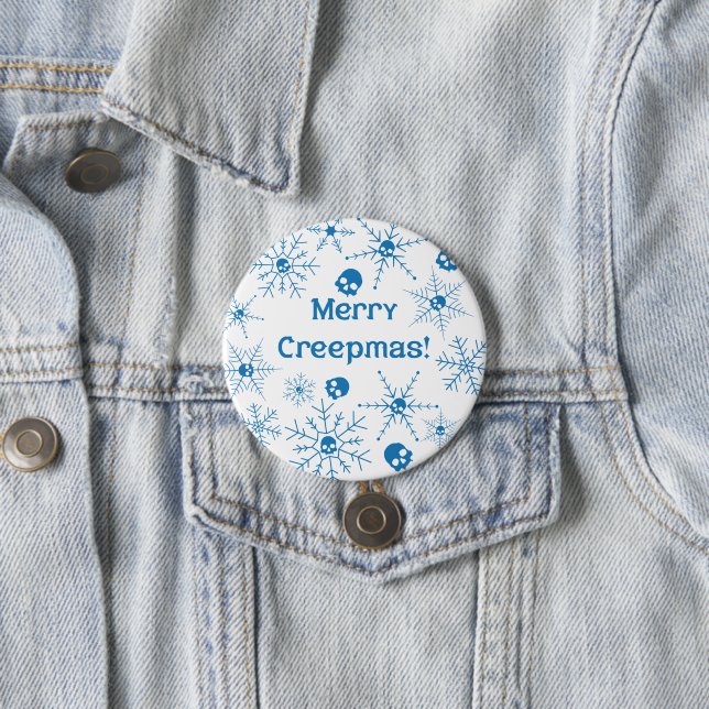 Merry Creepmas! 3 Inch Round Button (In Situ)