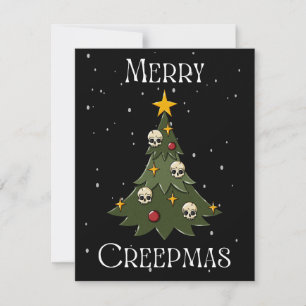 Merry Creepmas Tree Holiday Card