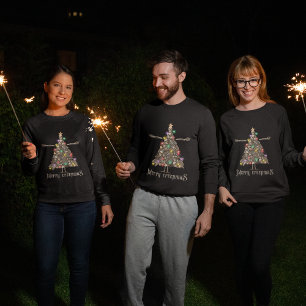 Merry creepmas wreath spooky christmas sweatshirt