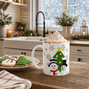 Merry Crhistmas Snowman Personalized Coffee Mug