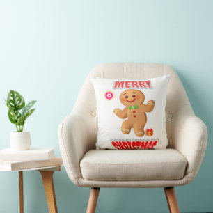 MERRY CRISTAMAS THROW PILLOW