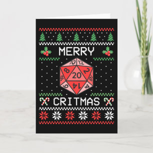 Merry Critmas II - Ugly Christmas Holiday Card