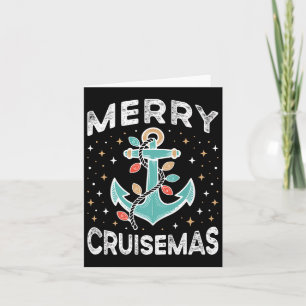 Merry Cruise-mas Matching Family Christmas Cruise  Card