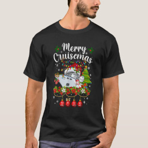 Merry Cruisemas 2022 Cruise Santa Hat Reindeer Xma T-Shirt