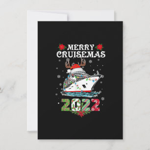 Merry Cruisemas 2022-Cruise Ship Family Christmas Invitation