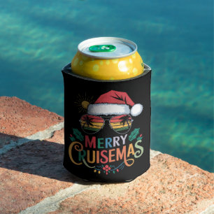 Merry Cruisemas 2024 Christmas Santa Reindeer  Can Cooler