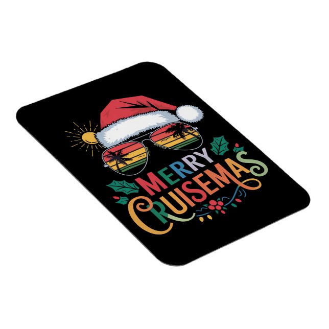 Merry Cruisemas 2024 Christmas Santa Reindeer  Magnet (Right Side)