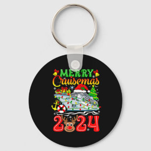 Merry Cruisemas 2024 Cruise Christmas Rudolph Xmas Keychain