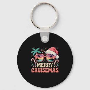 Merry Cruisemas 2025 2026 Christmas Santa Reindeer Keychain