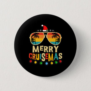 Merry Cruisemas 2025 Christmas Santa Reindeer Crui 2 Inch Round Button