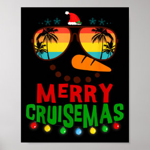 Merry Cruisemas 2025 Christmas Santa Snowman Cruis Poster